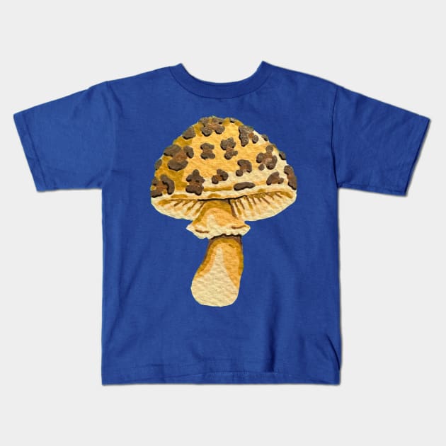 Leopard Toadstool Kids T-Shirt by RaLiz